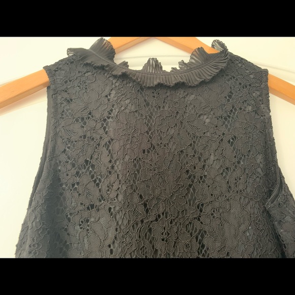 J.Crew Lace Ruffle Neck Top - Picture 5 of 7